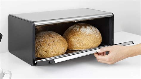 westercher steel bread box|best bread boxes for baking.